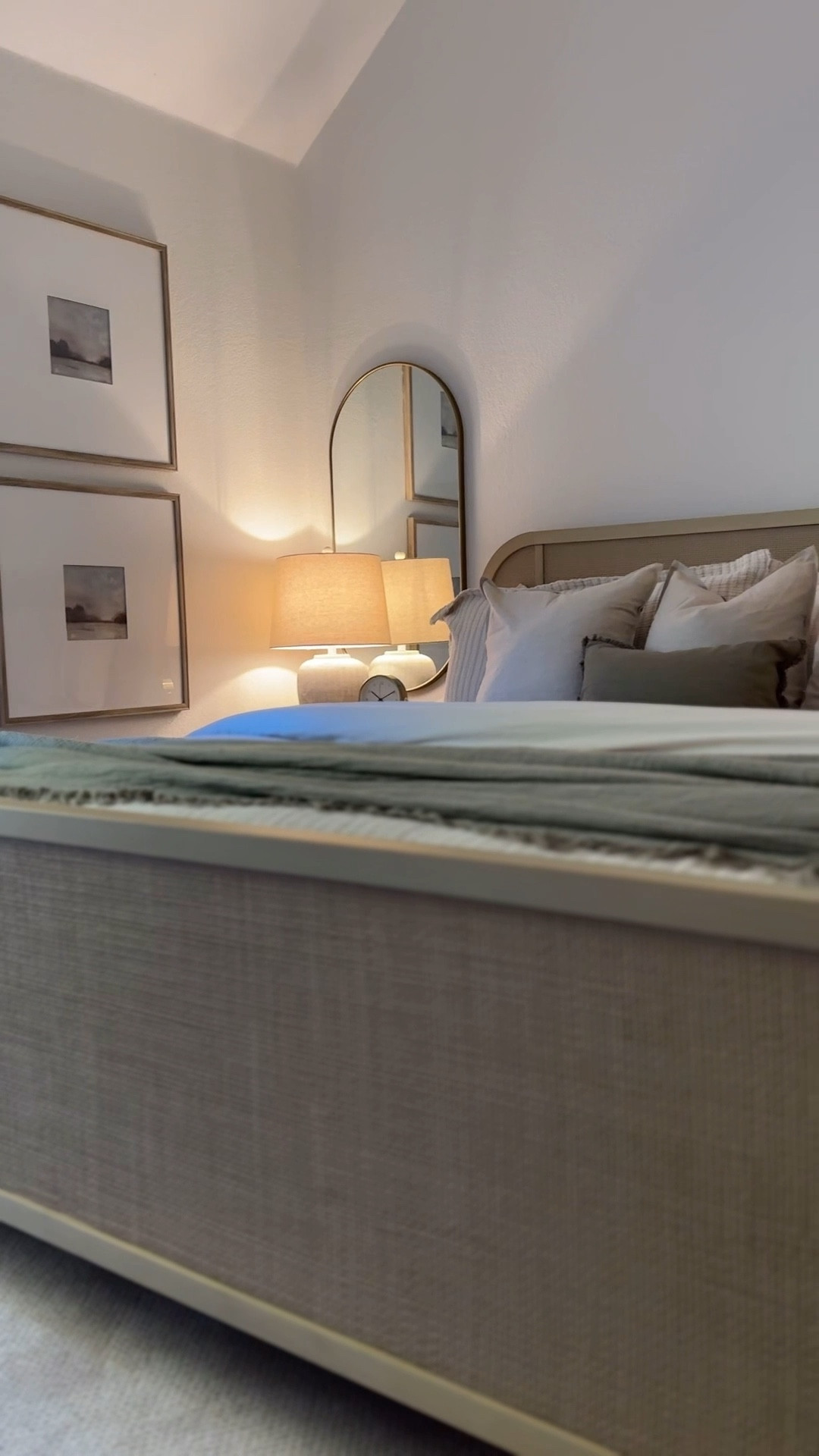 These Lulu and Georgia bed and nightstands are the highlights of this room 😍 I love the combo of the two wood tones so much and quality is unmatched!

#LTKSaleAlert #LTKHome