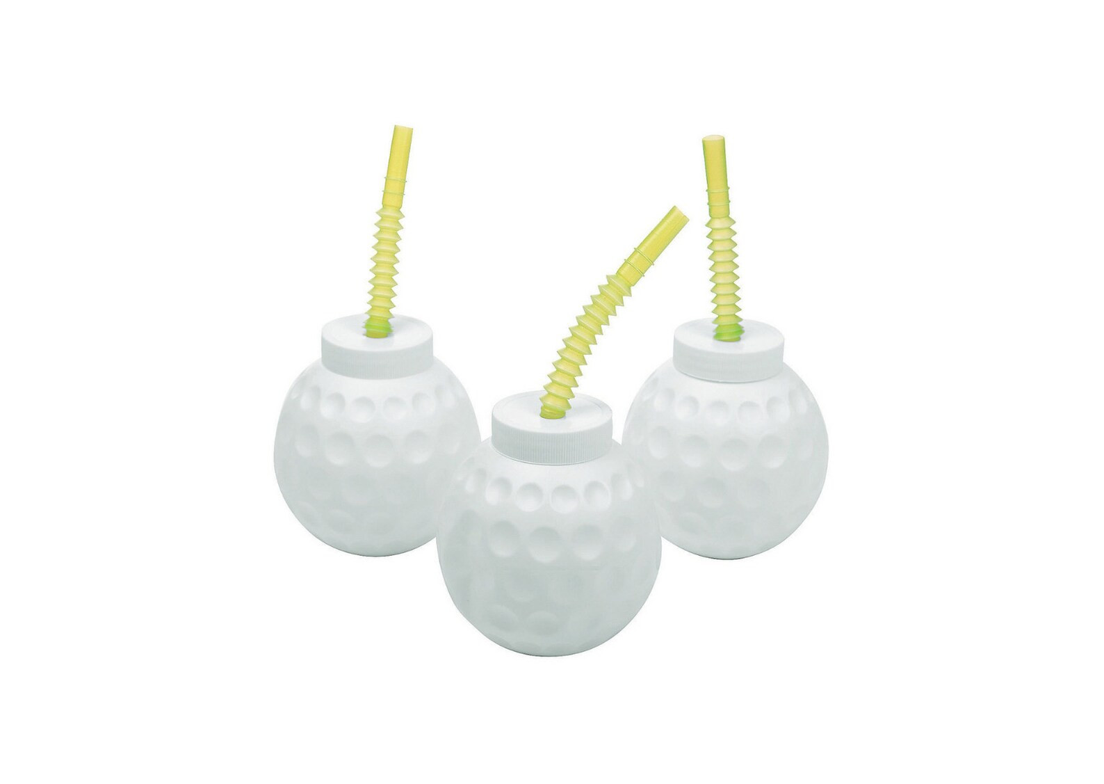 Plastic Golf Ball Molded Cup With Lid & Straw 1ct Sports - Etsy | Etsy (US)