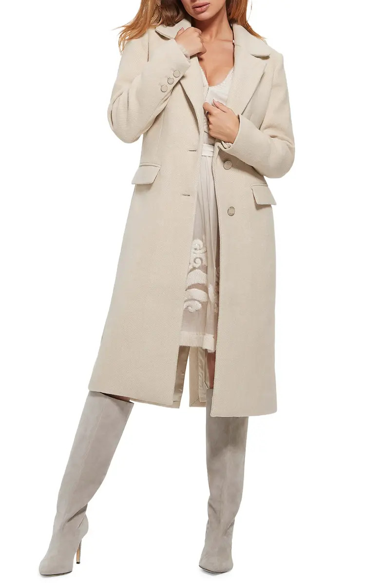 GUESS Laurence Longline Coat | Nordstrom | Nordstrom