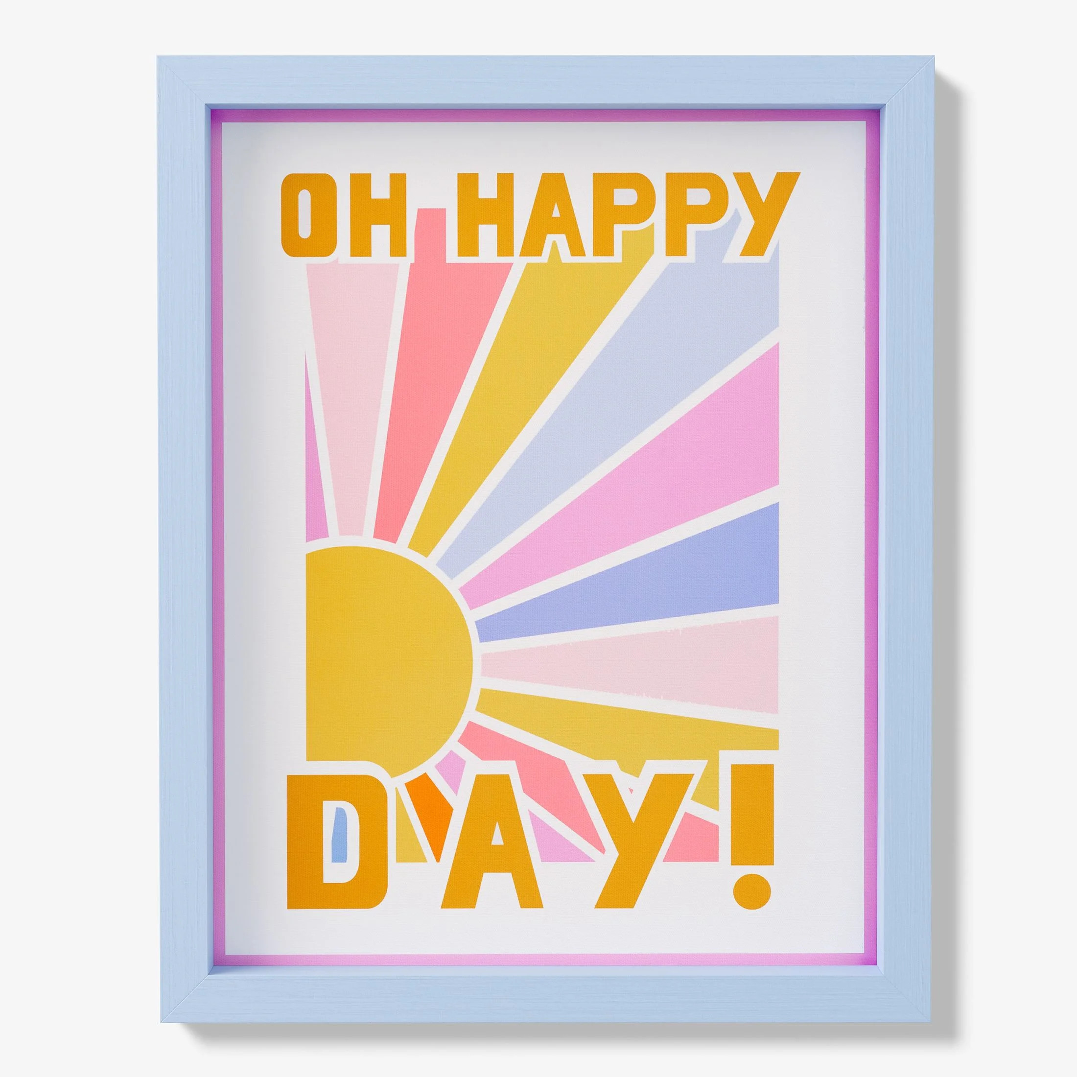 Mainstays Kids 16" x 20" Oh Happy Day Framed Wall Art - Walmart.com | Walmart (US)