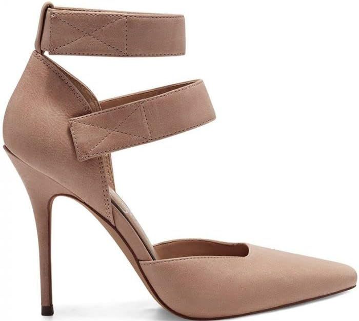 Jessica Simpson Womens Cassiya Leather Ankle Strap D'Orsay Heels | Amazon (US)