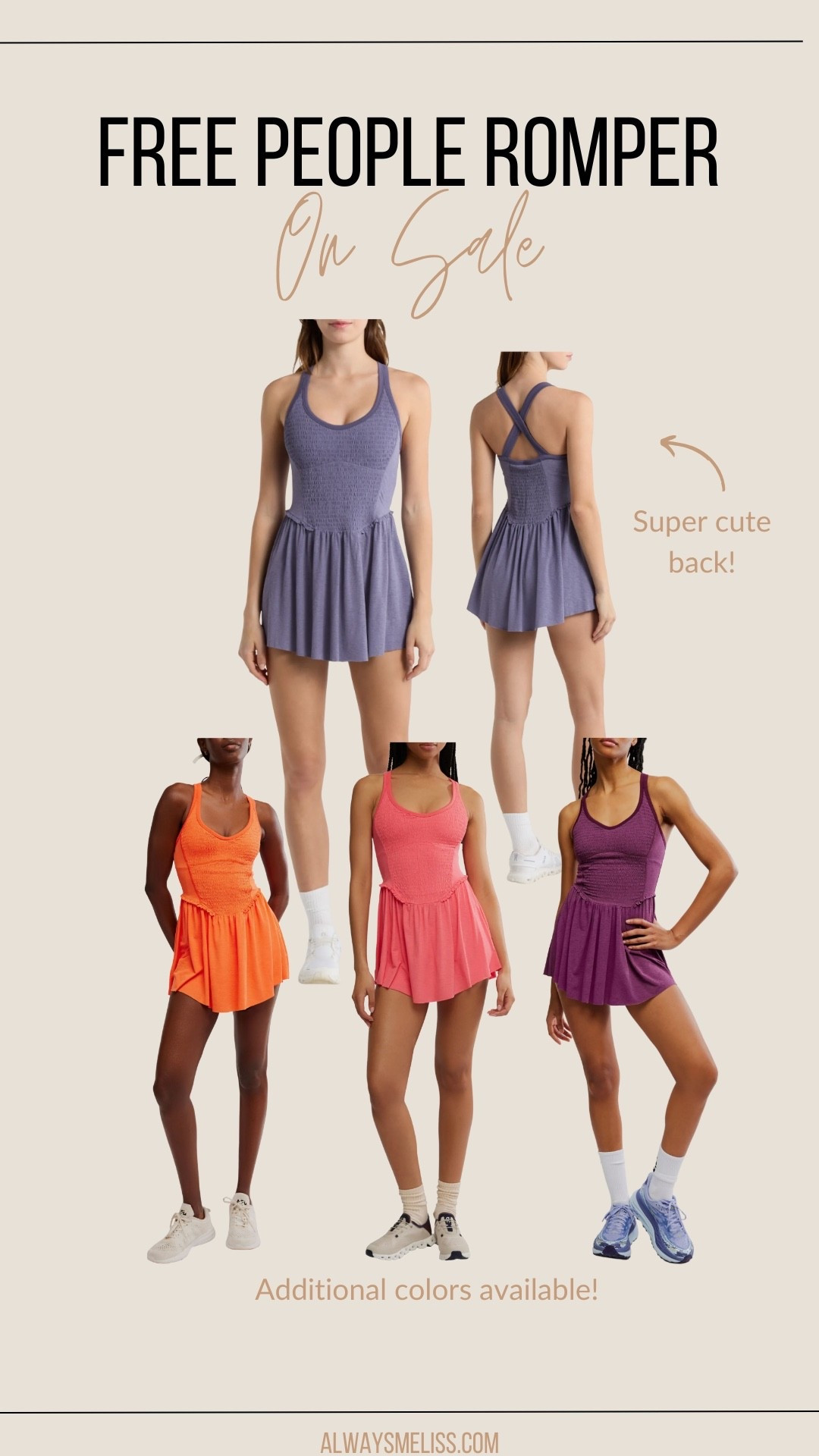 Love this romper for spring and summer. Available in 4 colors

Free People 
Women’s Romper 
Spring break clothes 

#LTKSeasonal #LTKSaleAlert