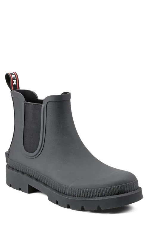 Hunter Orford Insulated Waterproof Chelsea Boot in Black/Black at Nordstrom, Size 7 | Nordstrom