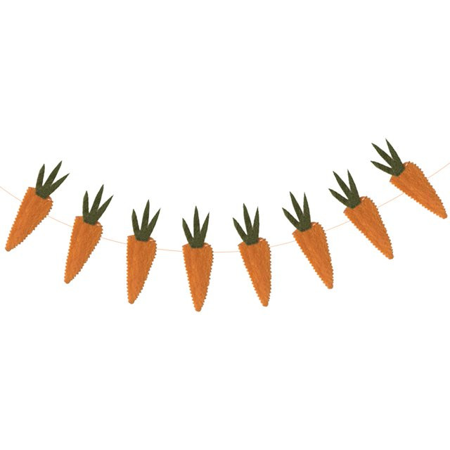 1Pc Funny Easter Decorative Cloth Bunting Carrot Design Banner Party Supply - Walmart.com | Walmart (US)