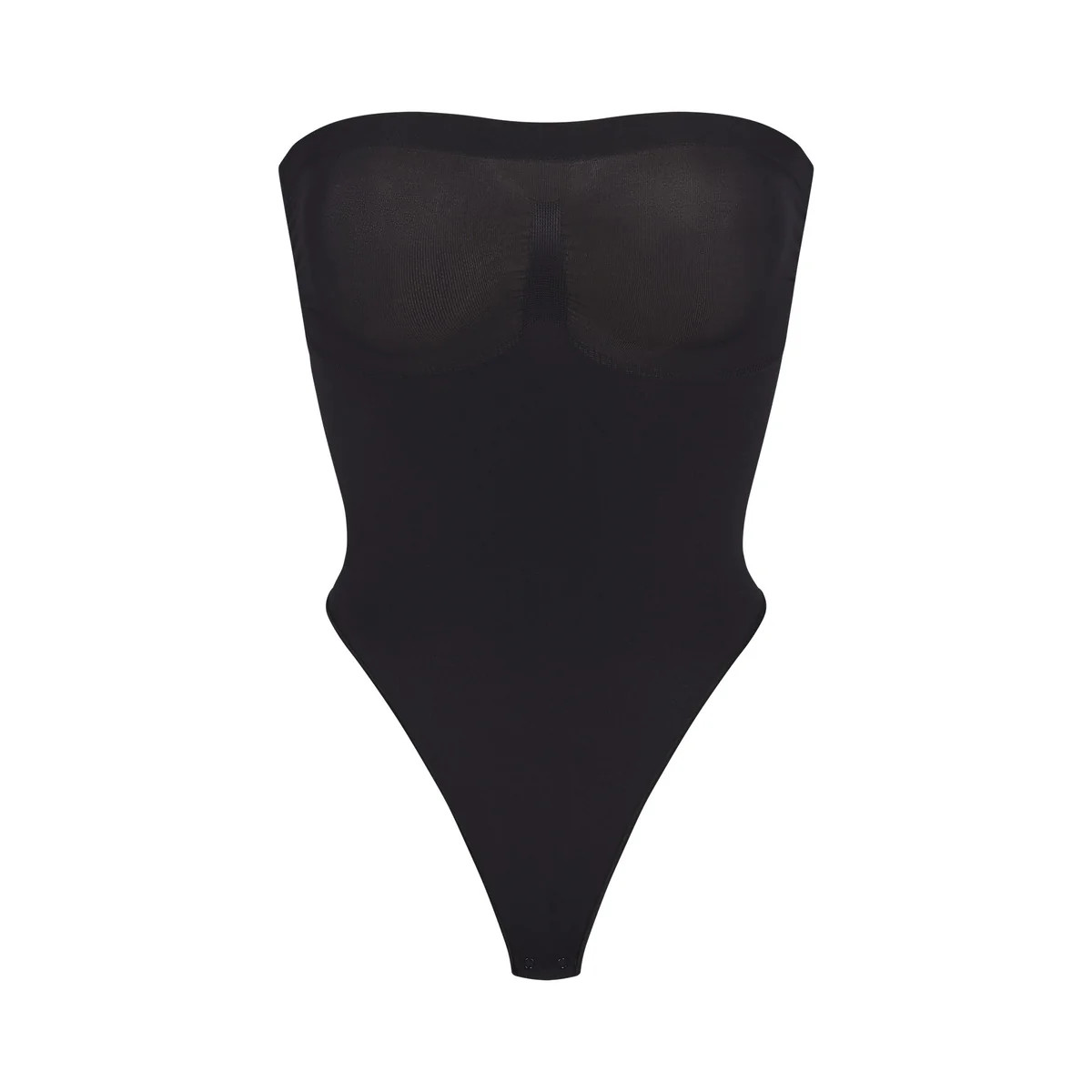 SEAMLESS SCULPT STRAPLESS THONG BODYSUIT | ONYX | SKIMS (US)