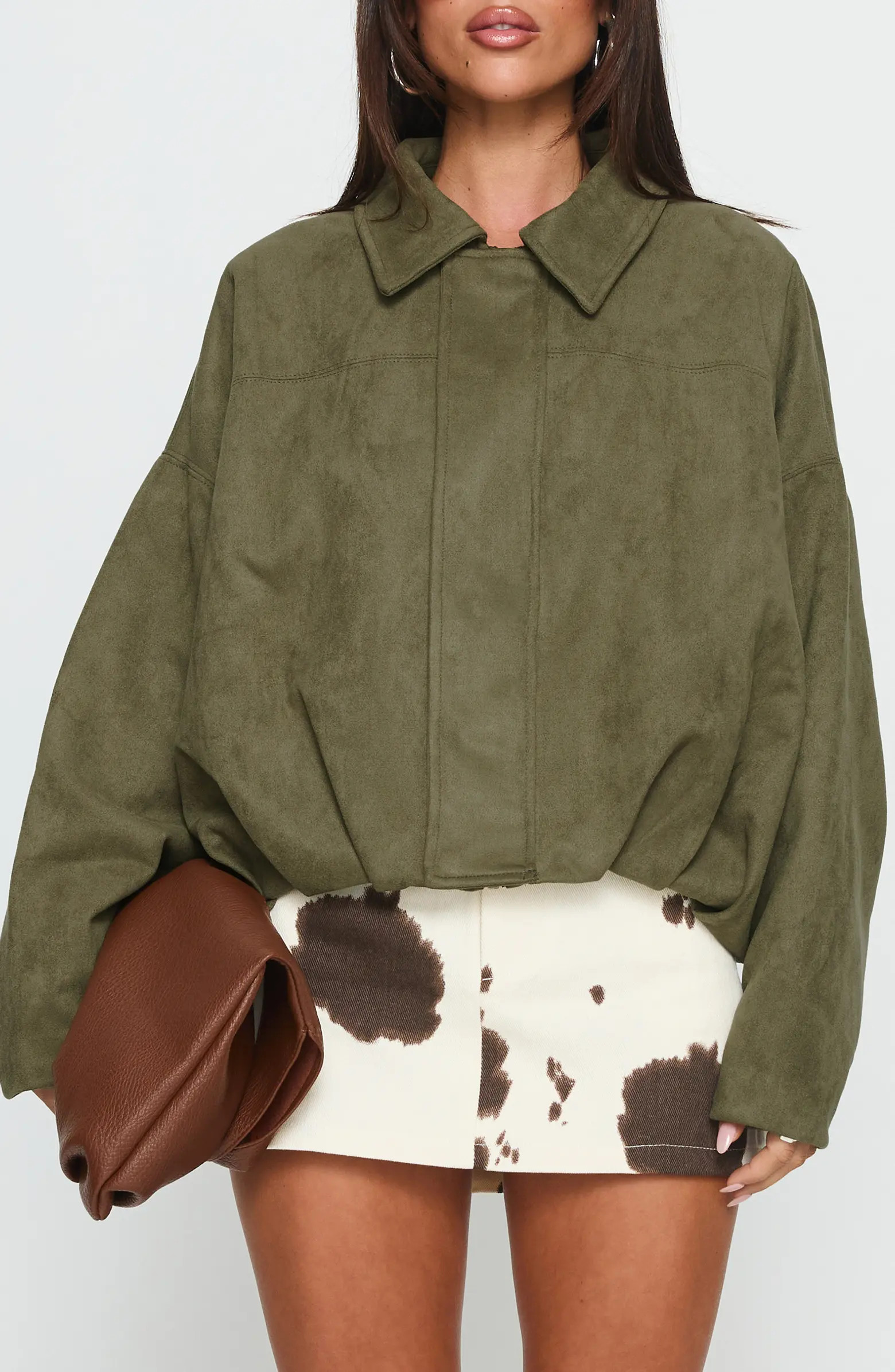 Enlightened Faux Suede Bomber Jacket | Nordstrom