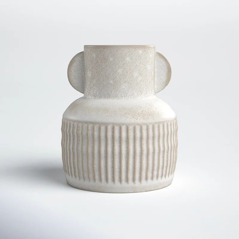 Davin Off White Ceramic Table Vase | Wayfair North America