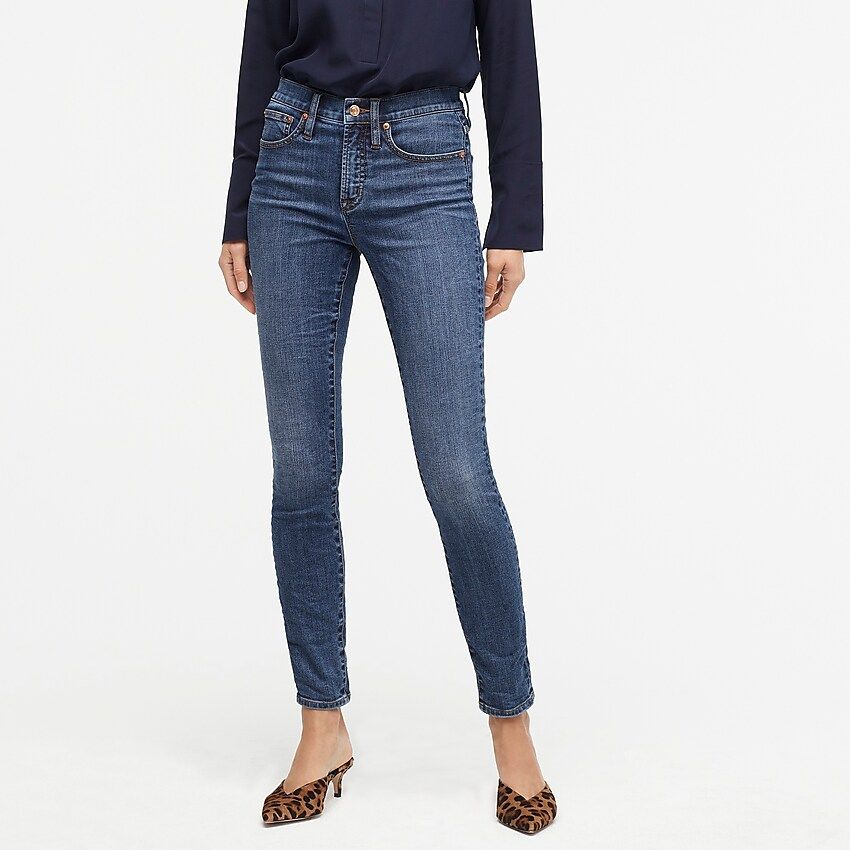 9" high-rise toothpick jean in blue mountain | J.Crew US