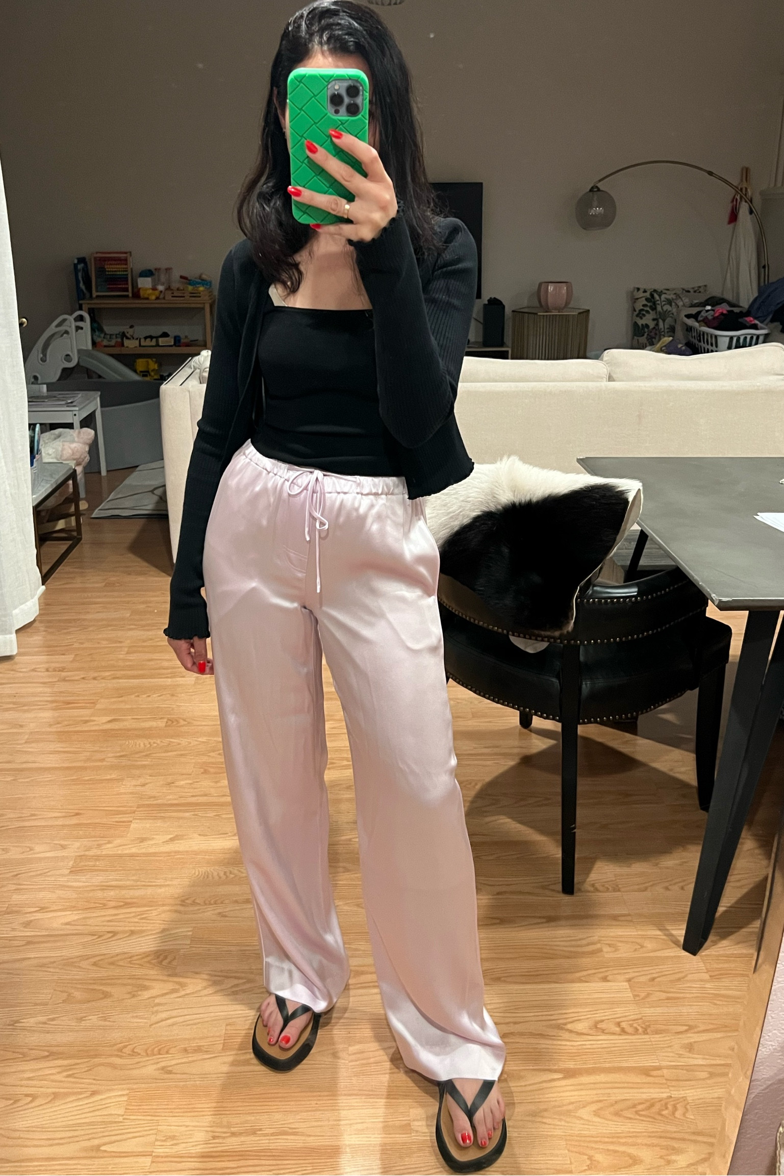 Ways to wear silk pants. Make it super casual for a more relaxed vibe . 

#LTKstyletip #LTKFind