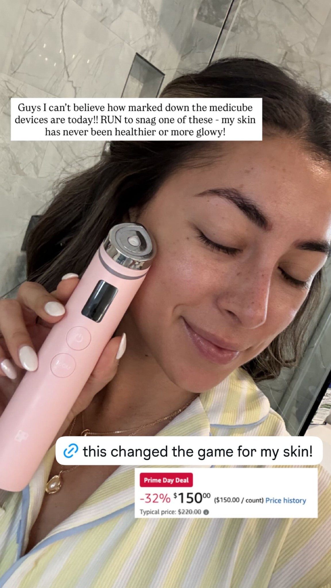An Amazon Prime Day deal that’s too good to not share! 

This changed the game for my skin and now it’s 32% off!

I can’t believe how marked down the Medicube devices are today!! RUN to snag one of these - my skin has never been healthier or more glowy!

#LTKSaleAlert #LTKBeauty #LTKselfcare