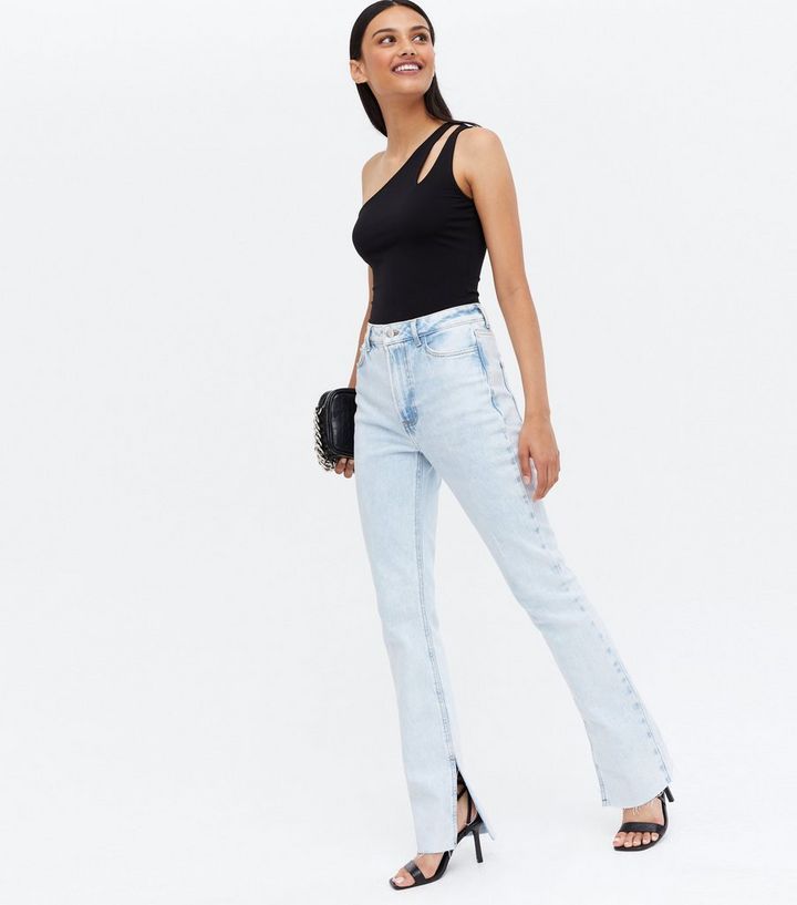 Pale Blue Split Hem High Waist Flared Brooke Jeans
						
						Add to Saved Items
						Remove f... | New Look (UK)