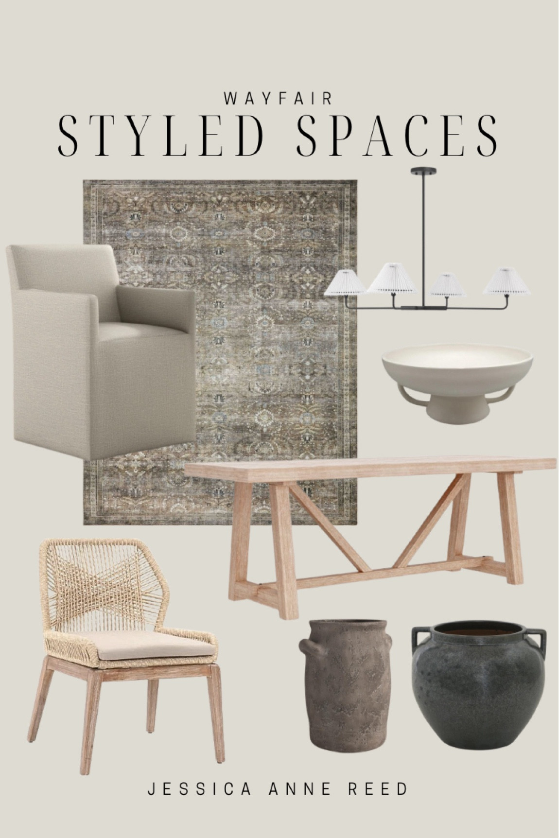 Wayfair dining room 

@wayfair #wayfair #wayfairpartner

White oak dining table, area rug, loom chair, woven dining chair, rope dining chair, upholstered chair, vintage vase, ceramic vase, chandelier, dining room table

#LTKHome #LTKStyleTip #LTKFindsUnder100