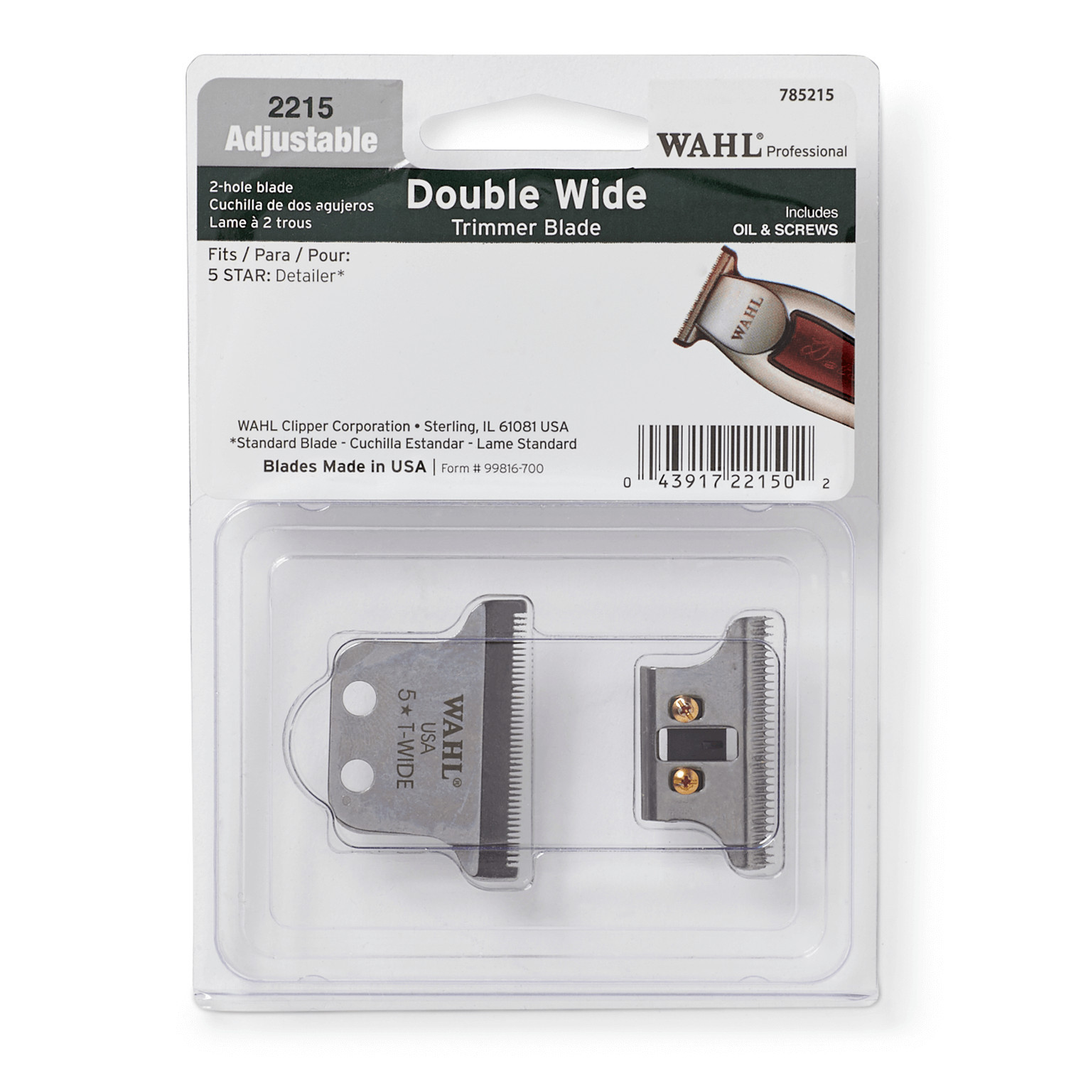 Wahl Detailer Double Wide Trimmer T-Blade | Sally Beauty