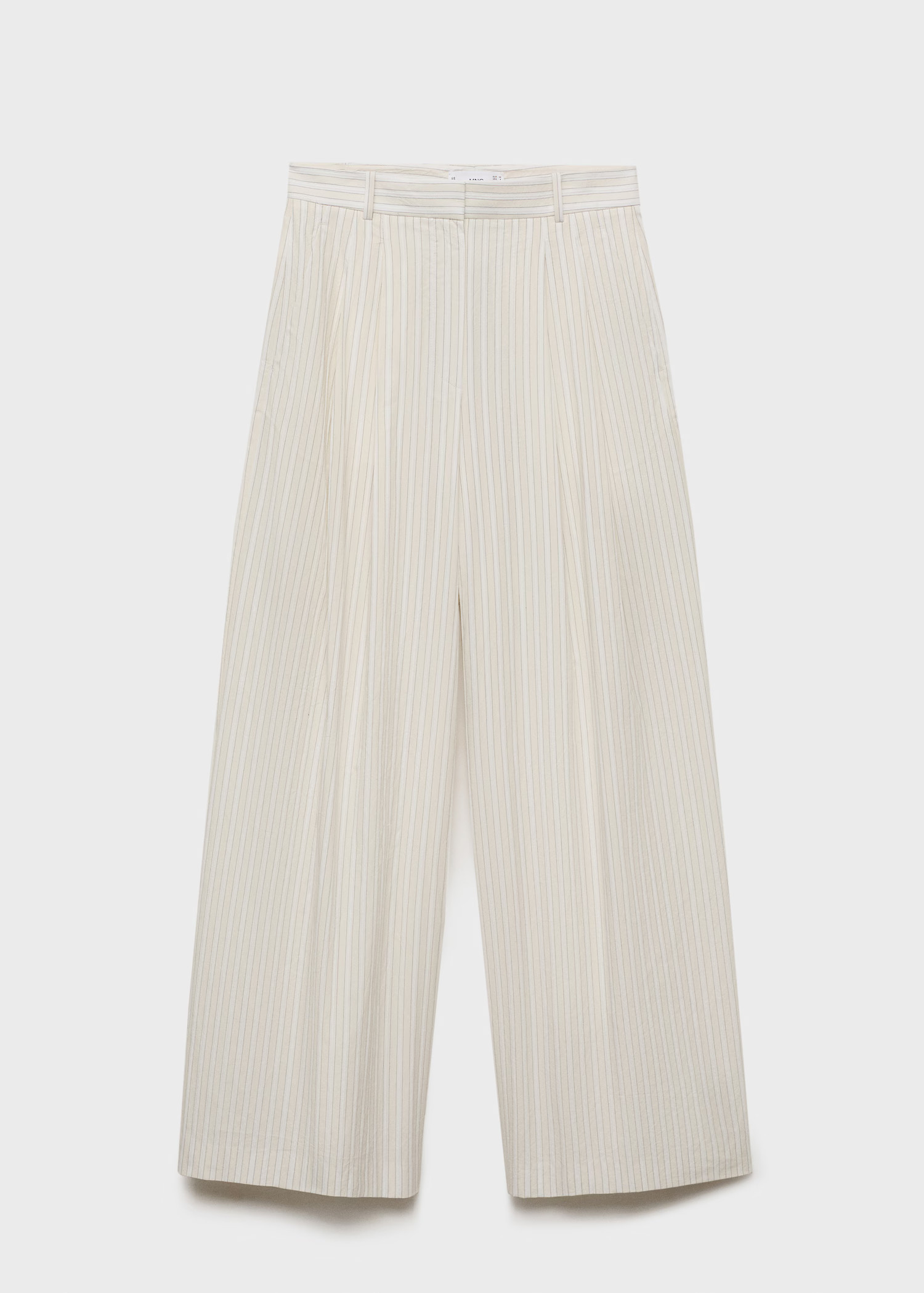 Wide leg striped trousers | Mango (US/MX/AU)