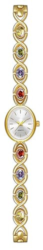 BESTKANG Elegant Women's Gold Vintage Bracelet Watch - Oval Dial Quartz Dress Watch - Waterproof Fashion Wristwatch for Women (A Gold White) | Amazon (US)