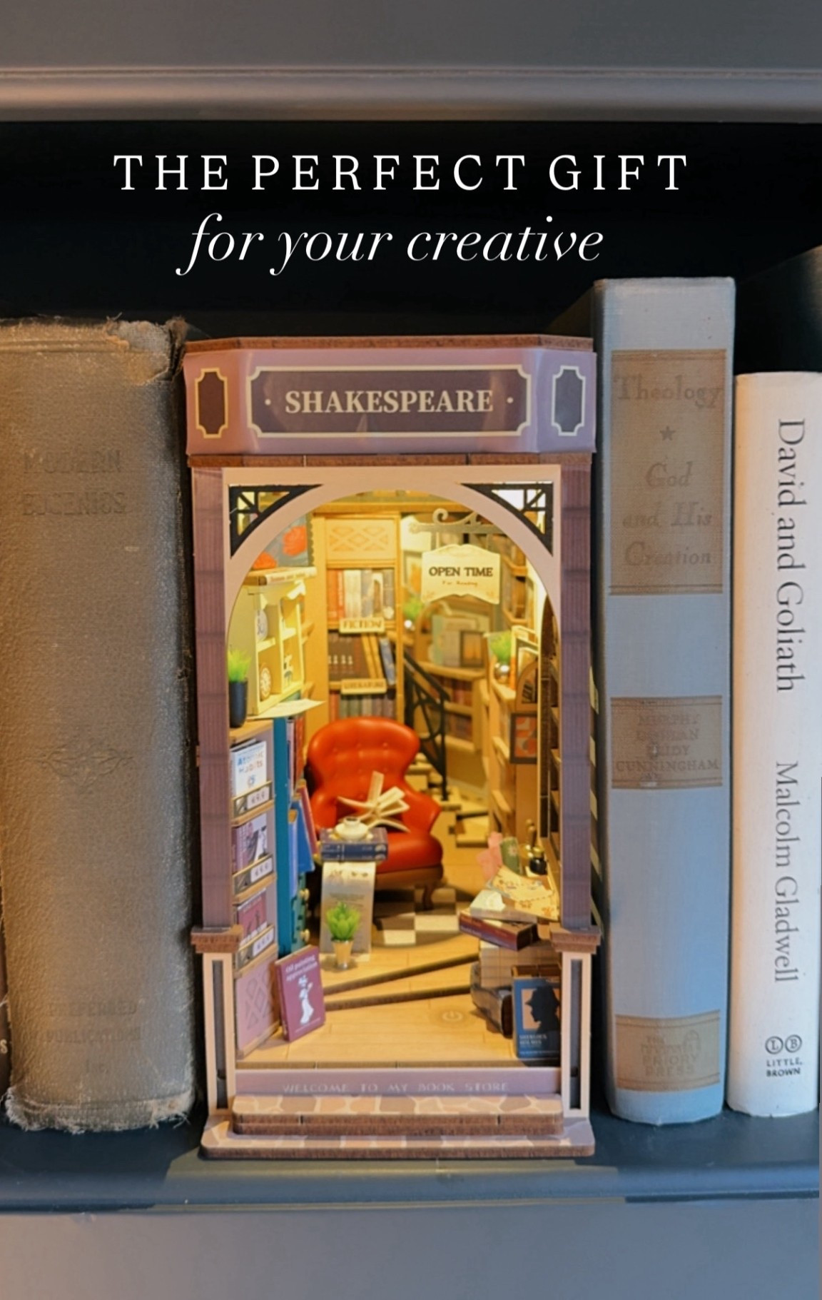 One of my all-time favorite gifts. For any teen or adult that is creative. This is such a fun project. You won’t believe the detail on this book nook and it fits right on your shelf. It even lights up. This was my daughter‘s favorite gift for Christmas last year. 

#LTKHoliday #LTKGiftGuide