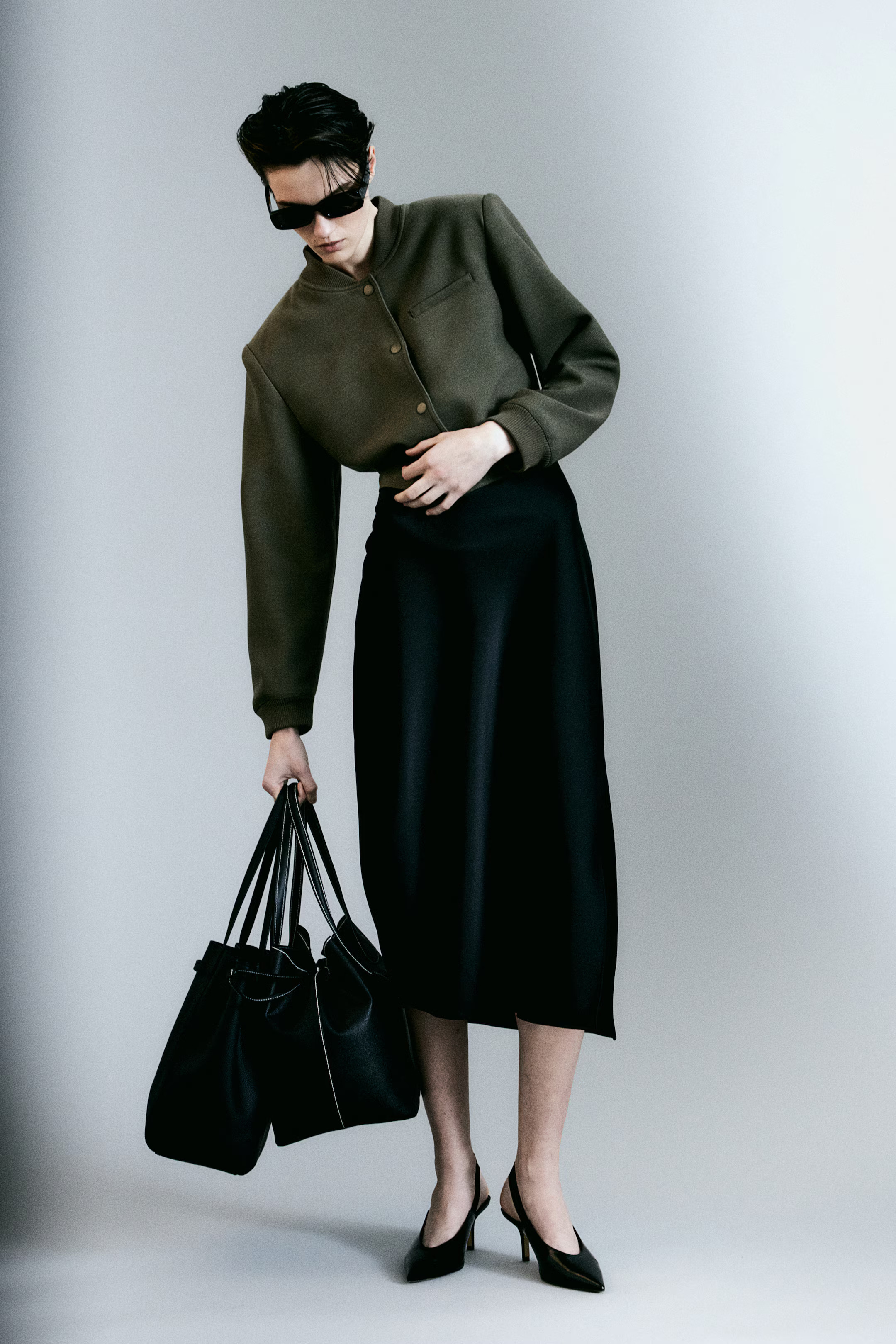 Short Jacket with Shoulder Pads | H&M (US + CA)
