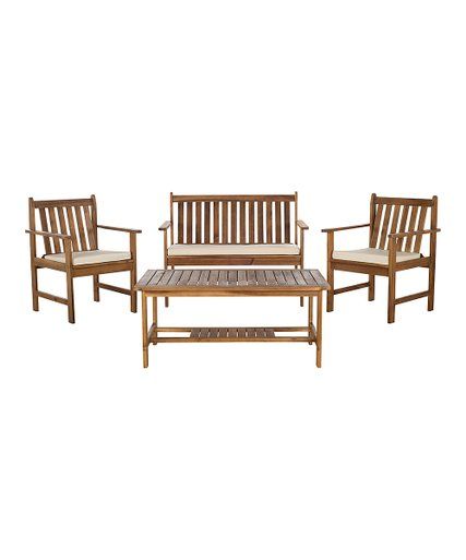SAFAVIEH Brown Patio Furniture-Set of Four | Zulily