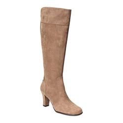 Women's A2 by Aerosoles Log Role Knee High Boot Taupe Faux Suede Combination | Bed Bath & Beyond
