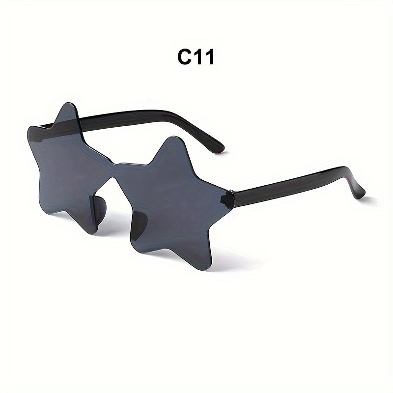 Star Shaped Rimless fashion glasses For Women Men Cute Candy Color Decorative Shades Props For Co... | Temu Affiliate Program