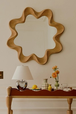 Emerson Wood Scalloped Wall Mirror | Anthropologie (US)