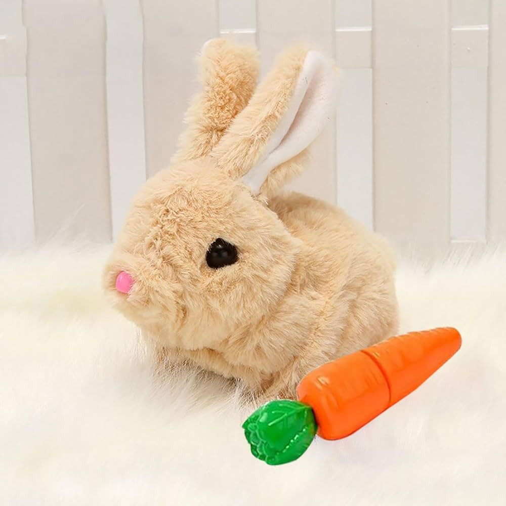 Bunny Toys Interactive Electronic Pet Toys Bunnies Can Walk and Talk, Easter Plush Stuffed Bunny ... | Amazon (US)