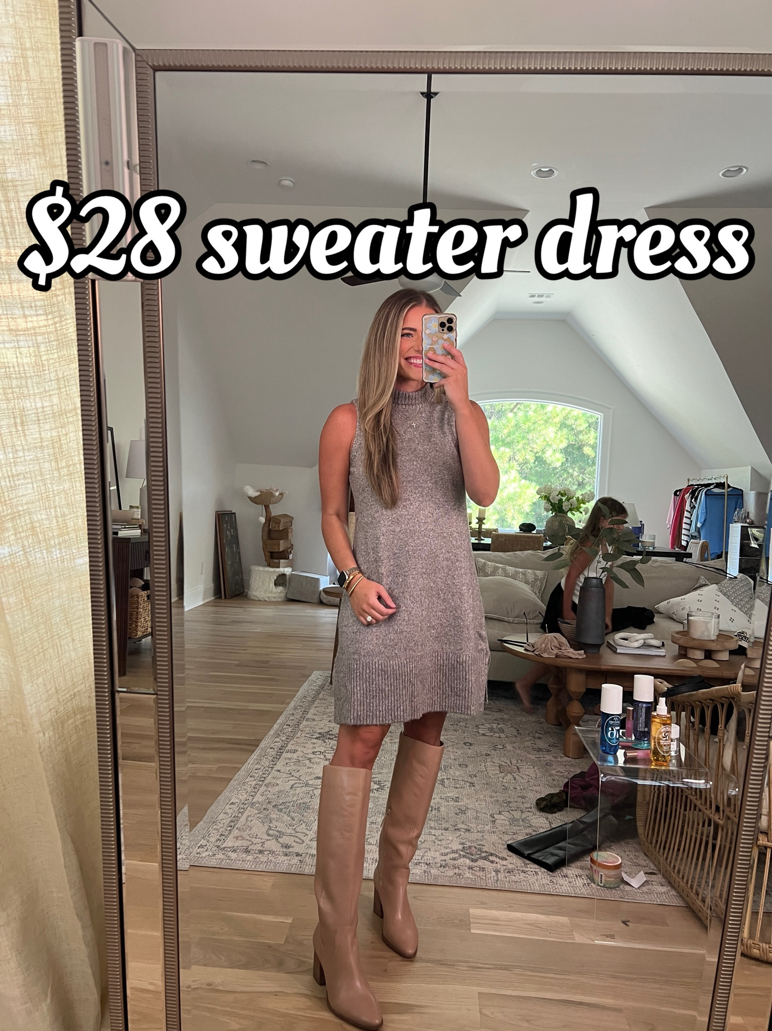 The cutest sweater dress. Wow. Abercrombie quality for $28. 😍🙌🏼🙌🏼 TTS - M & I’m 5’5. Light heather oat color. 🍂

The perfect fall dress for family photos, thanksgiving, get togethers, birthday party dress, etc. mock neck dress turtleneck dress 

#walmartpartner #walmartfashion @walmartfashion

#LTKSeasonal #LTKWorkwear #LTKFindsUnder50