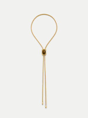 Tiger’s Eye Cabochon Bolo | Veronica Beard