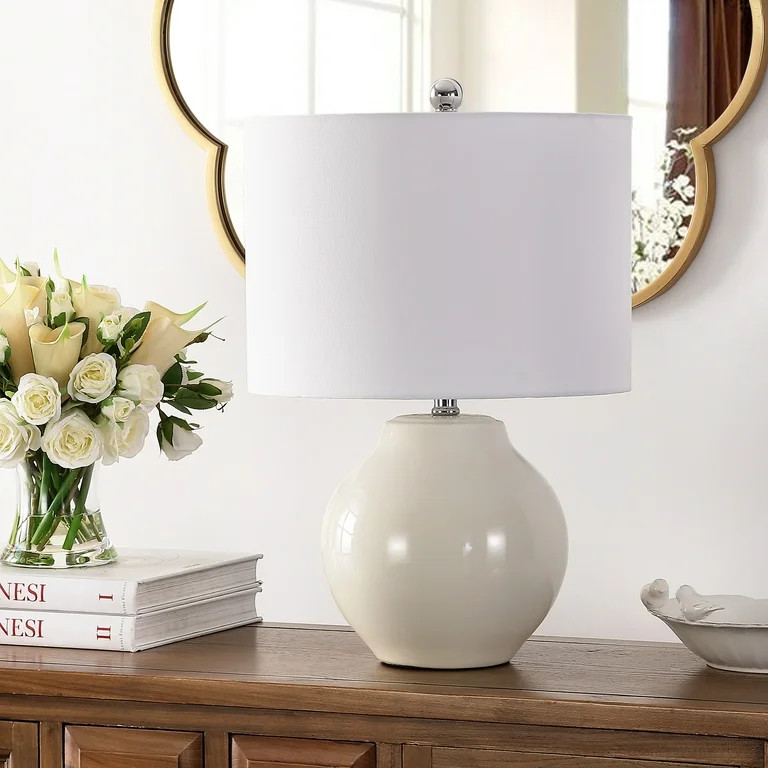 Safavieh Zaid 21.5 in. Solid Resin Table Lamp, Ivory | Walmart (US)