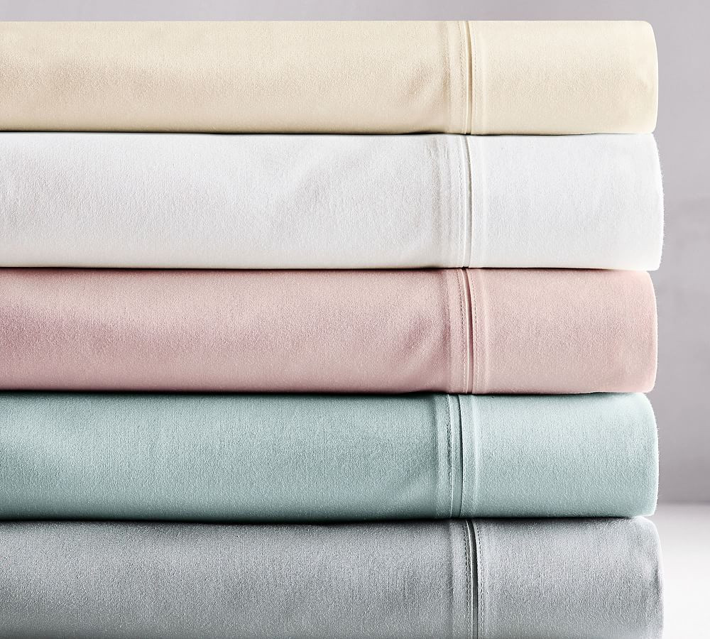 700-Thread-Count Sateen Sheet Set | Pottery Barn (US)