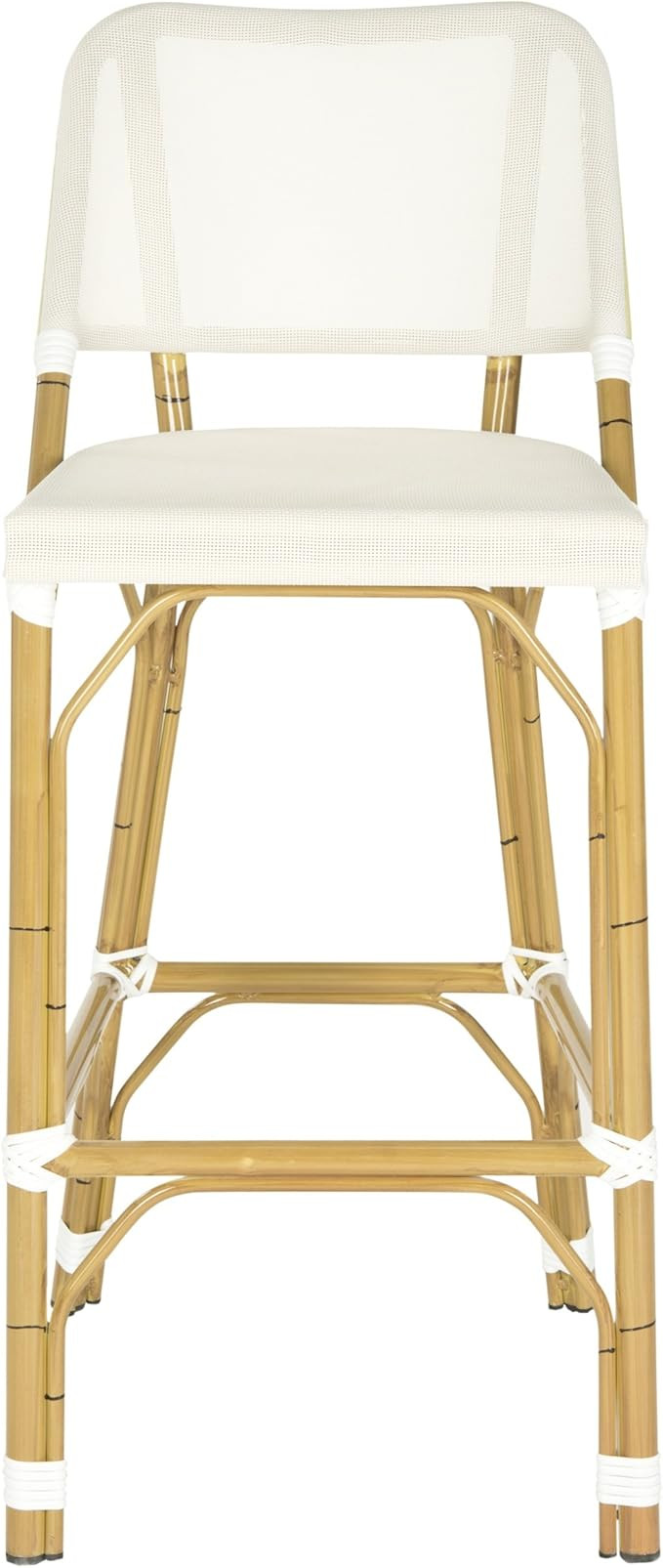 Safavieh Home Collection Deltana Beige Indoor/ Outdoor Barstool | Amazon (US)