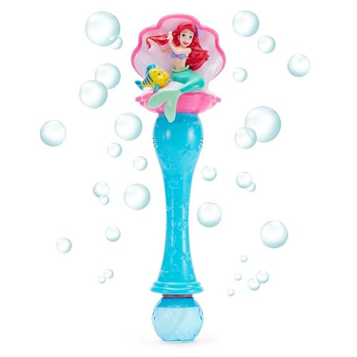 Disney Store Official The Little Mermaid Ariel & Flounder Light & Sound Bubble Wand - Interactive LED Toy, Perfect for Kids & Fans - Ideal for Outdoor Play & Parties, Durable and Safe | Amazon (US)