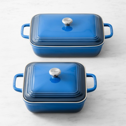 Le Creuset San Francisco Stoneware Covered Baker Set, Lapis | Williams-Sonoma