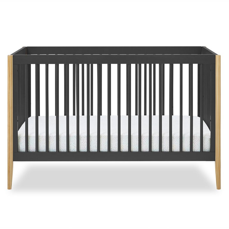 Delta Children Casey 6-in-1 Convertible Crib, Greenguard Gold Certified, Charcoal Grey - Walmart.... | Walmart (US)