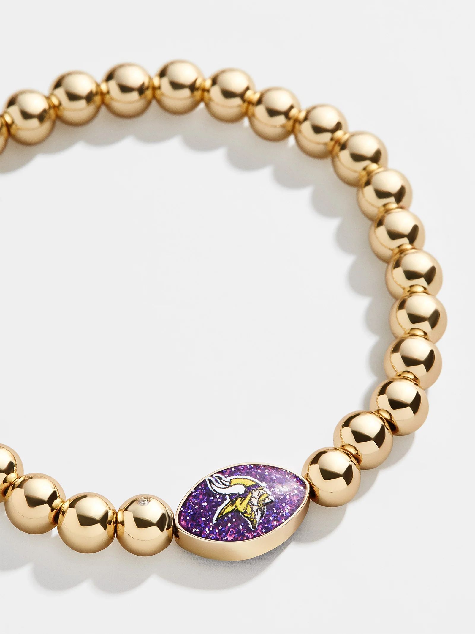 Minnesota Vikings NFL Gold Pisa Bracelet - Minnesota Vikings | BaubleBar (US)