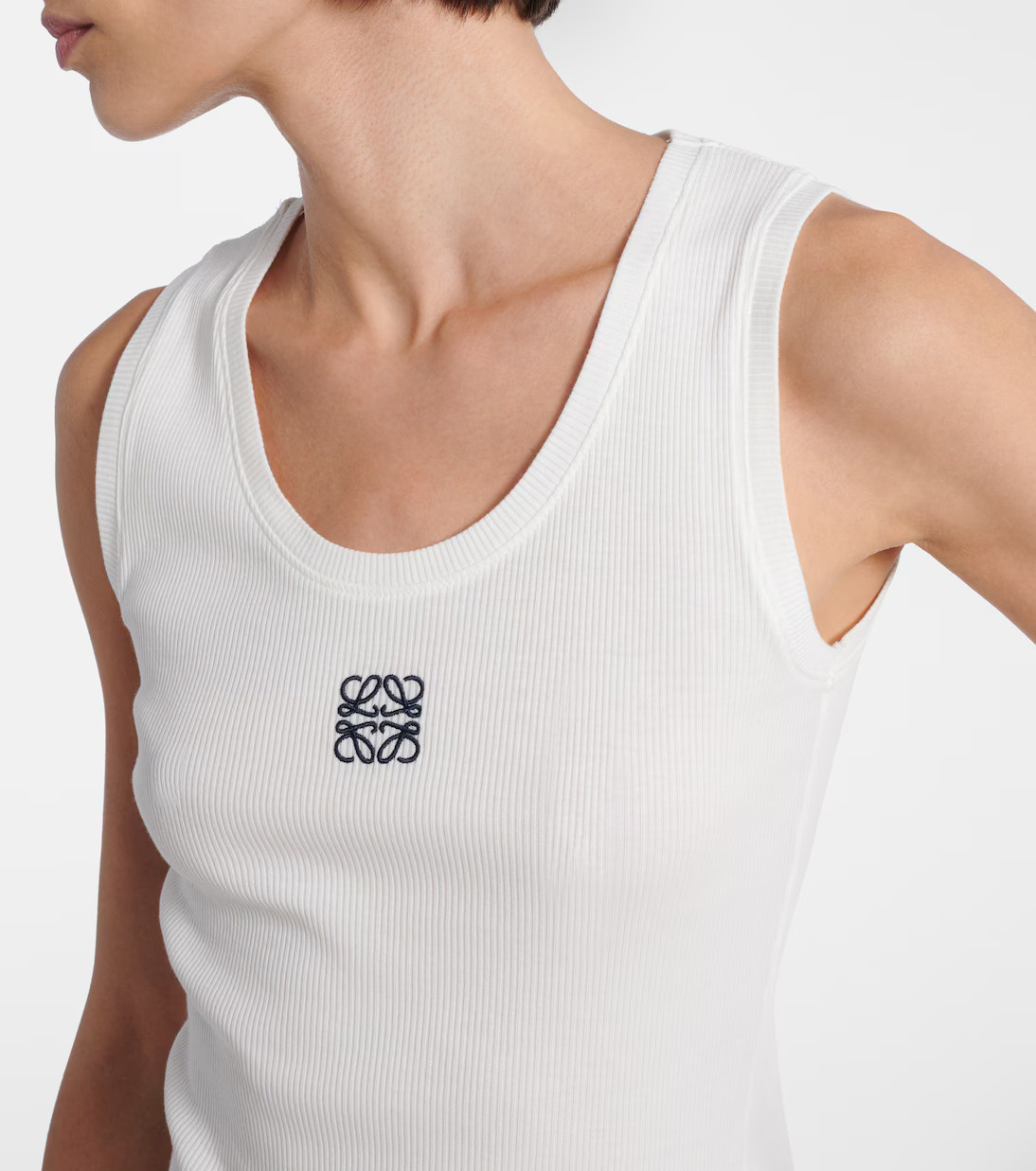 Anagram cotton-blend tank top | Mytheresa (US/CA)