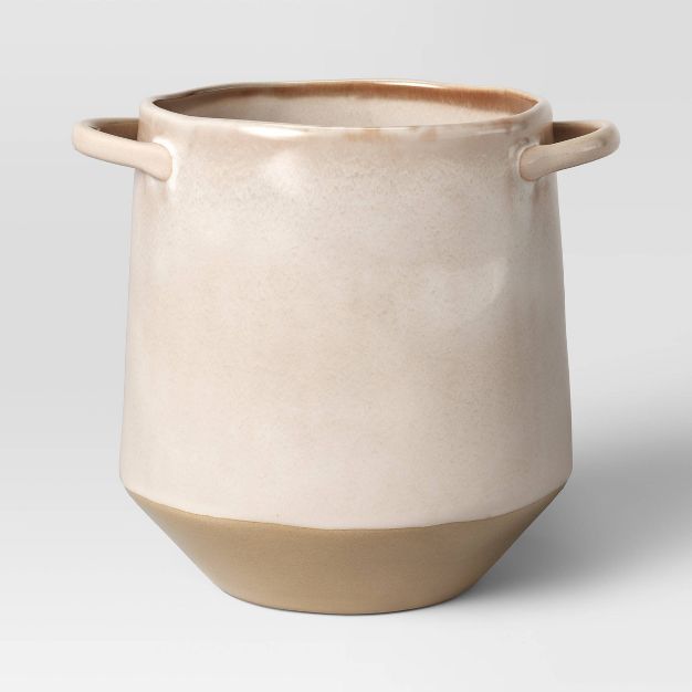 Medium Handled Ceramic Planter - Threshold&#8482; | Target