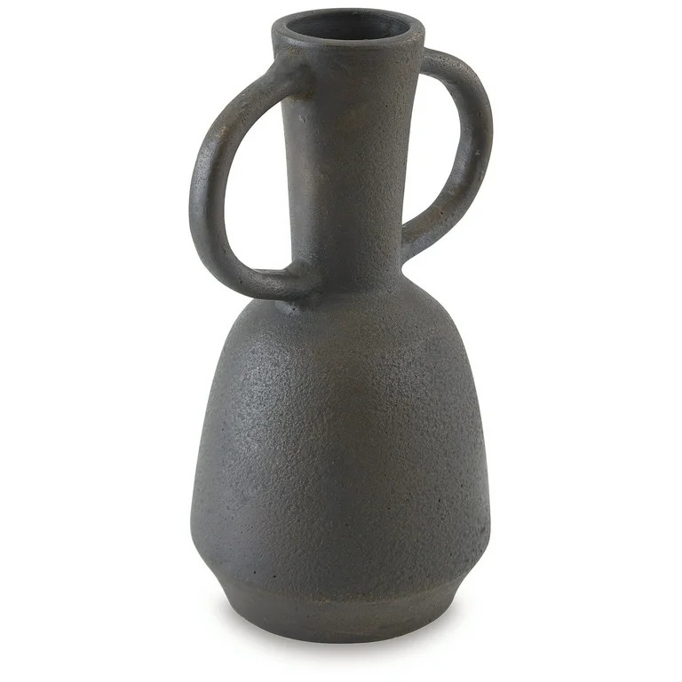 Signature Design by Ashley Aadeen 13.75" Terra Cotta Vase, Distressed Brown Decor | Walmart (US)