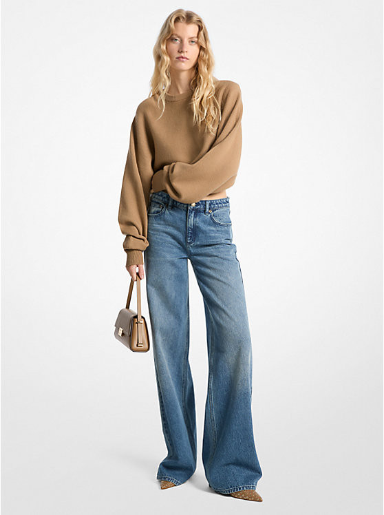 Denim Wide-Leg Jeans | Michael Kors US
