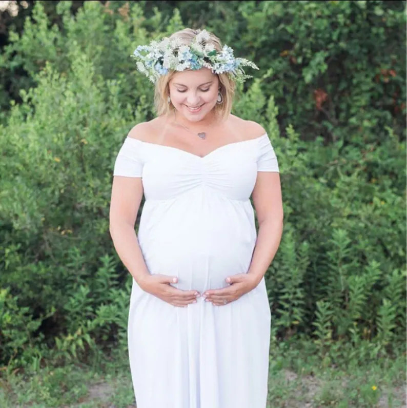 Plus Size short Sleeve Bellymaternity Dressmaternity Gownmaternity Wedding Dressmaternity Photogr... | Etsy (US)