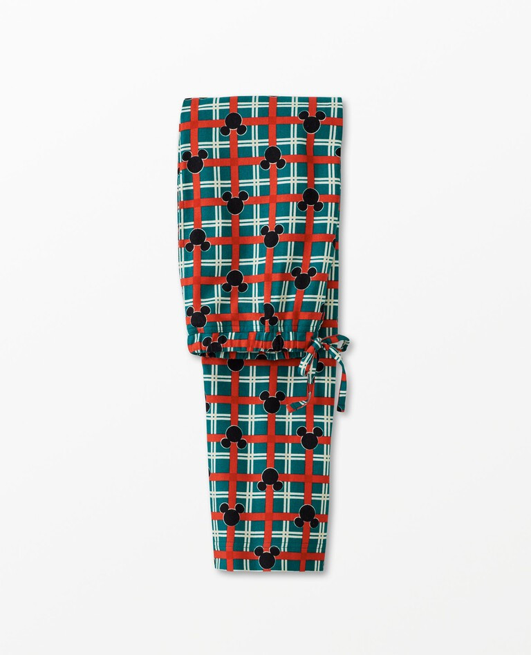 Disney Classic Mickey Mouse Holiday Plaid Flannel Pajama Pants | Hanna Andersson