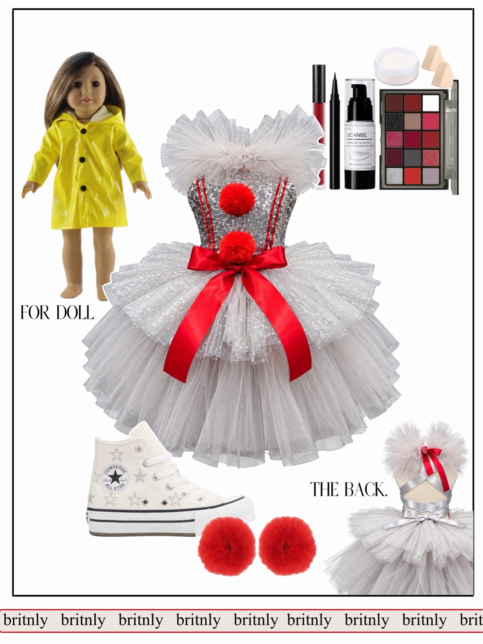 Kids Pennywise costume. And a red balloon on a hair tie on her wrist. We are officially in the scary phase of Halloween costumes. 😬

#LTKmomlife #LTKKids