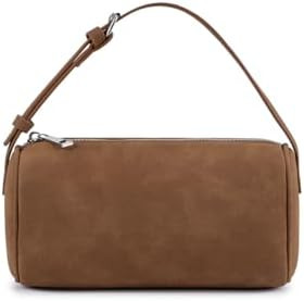 Women’s Suede Leather Shoulder Bag, Small Retro Crossbody Bag with Adjustable Strap, Underarm P... | Amazon (US)