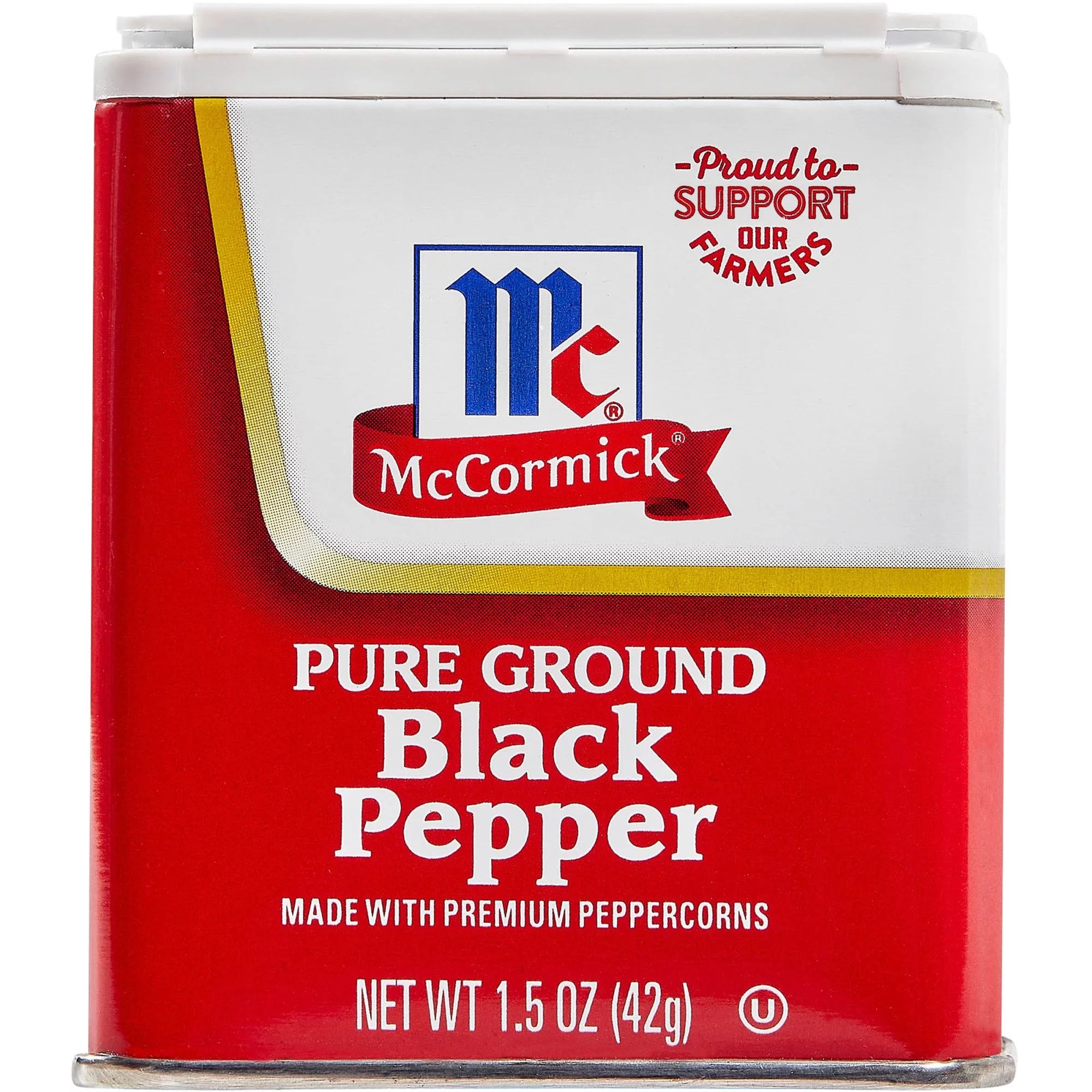 McCormick Non-GMO Kosher Pure Ground Black Pepper, 1.5 oz Can | Walmart (US)