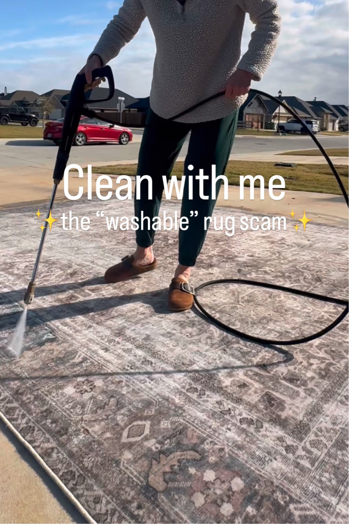 Washable rug. Magnolia Home Sinclair