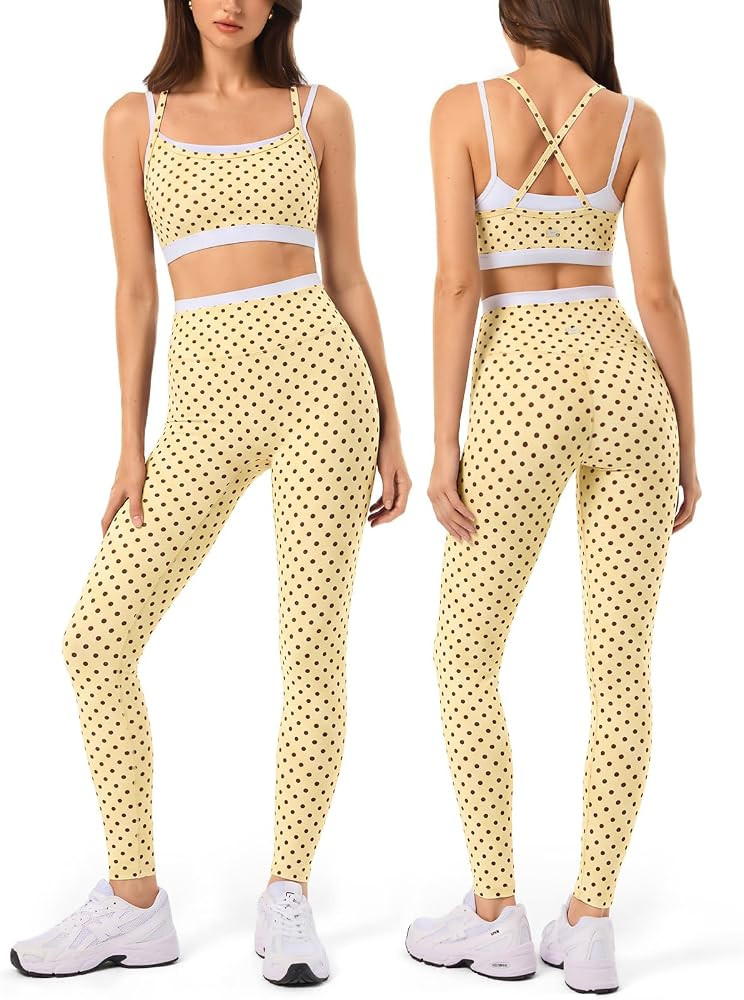 2 Pieces Workout Sets for Women Athletic Pilates Outfits Activewear | Amazon (US)