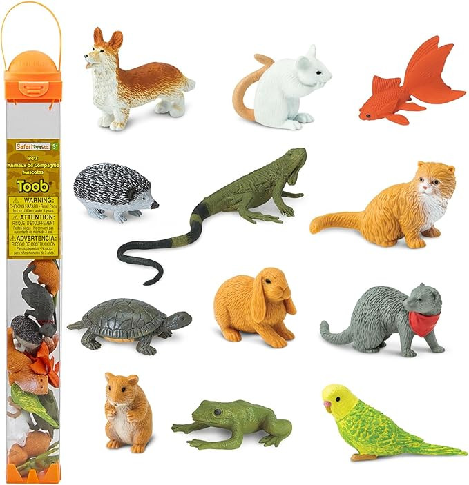 Safari Ltd. Pets TOOB - 12 Figurines of Household Pets - Educational Toy Figures for Boys, Girls ... | Amazon (US)