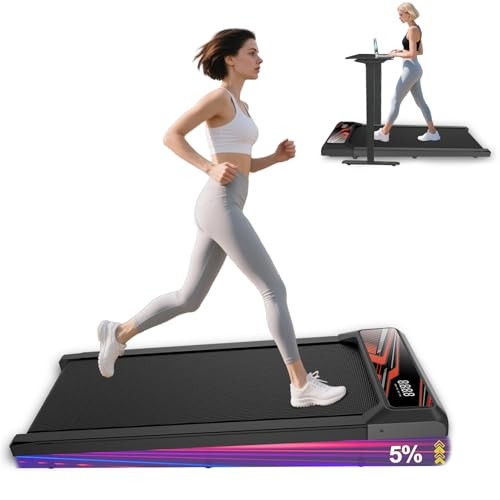Maicifi Walking Pad Treadmill with Incline - Under Desk Treadmill 2.5HP Low Noise,Portable Treadmills for Home, 2 in 1 Folding, Remote Control with LED Touch Screen 265Lbs Weight Capacity | Amazon (US)