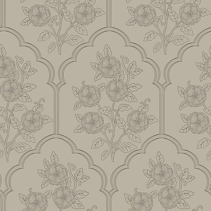 Safiyya 118"x17.3" Peel and Stick Wallpaper Floral Contact Paper Peel and Stick Vintage Wall Pape... | Amazon (US)