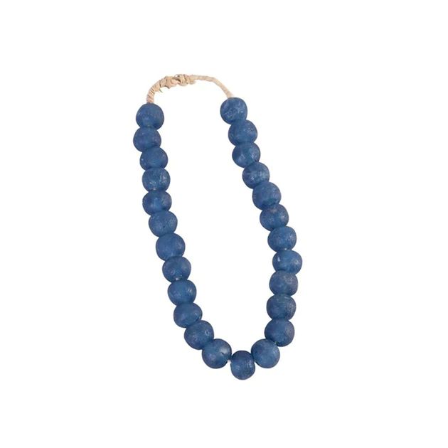 Vintage Sea Glass Beads in Indigo Blue | Cailini Coastal